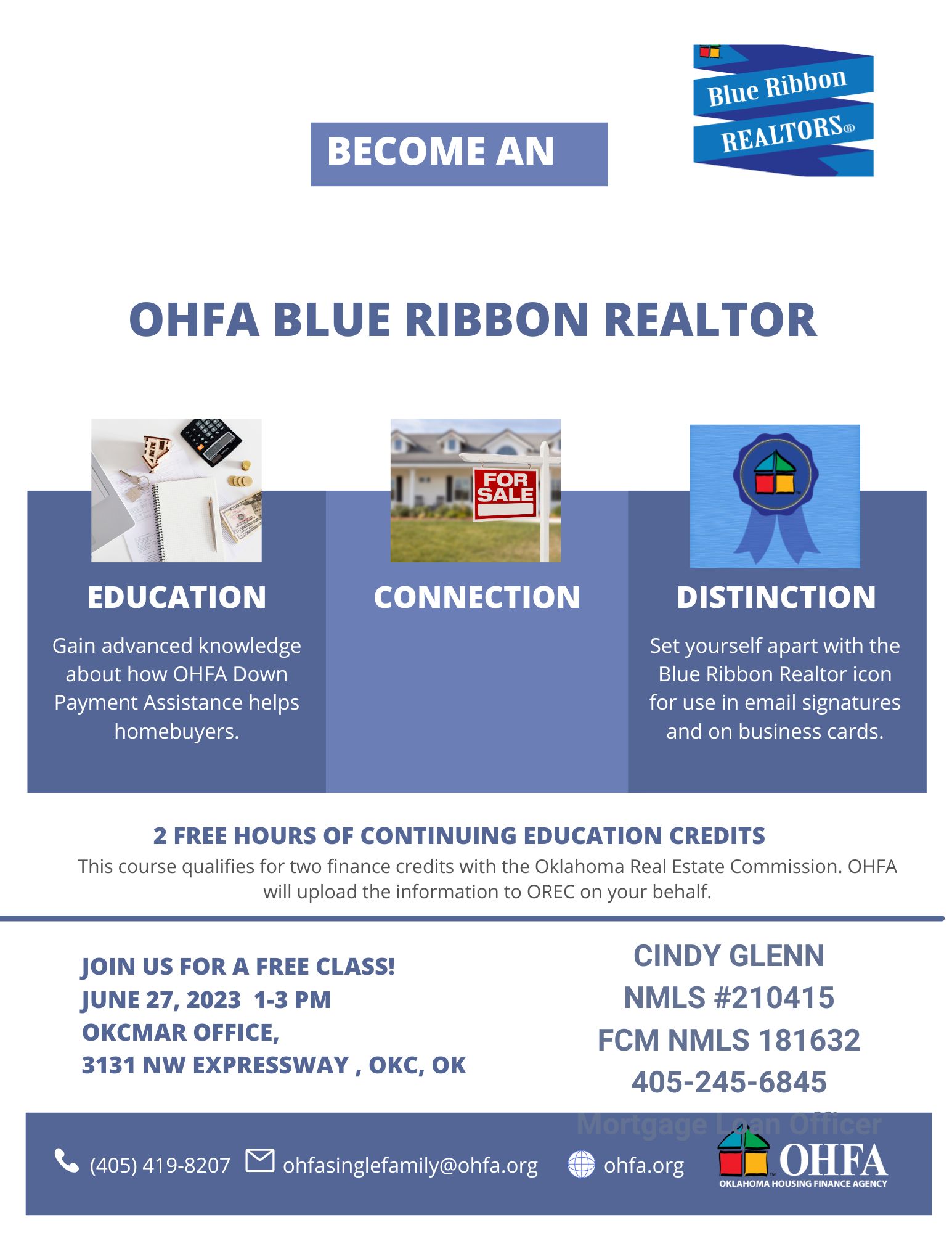 CE OHFA Blue Ribbon REALTOR Class OKCMAR